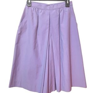 3/$30 VINTAGE 70S 80S CULOTTES LILAC LAVENDER PURPLE SHORTS POCKETS HIGH RISE XS